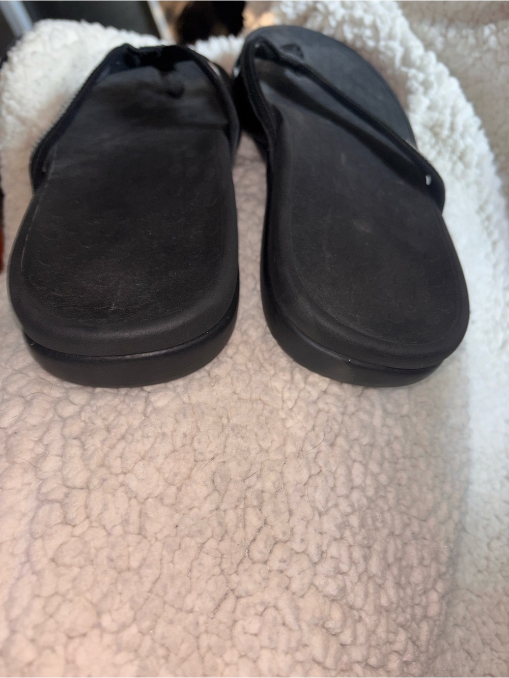 Vionic Orthaheel Black Patent Thong Sandals Flip Flops Women’s 10 US - Picture 7 of 7